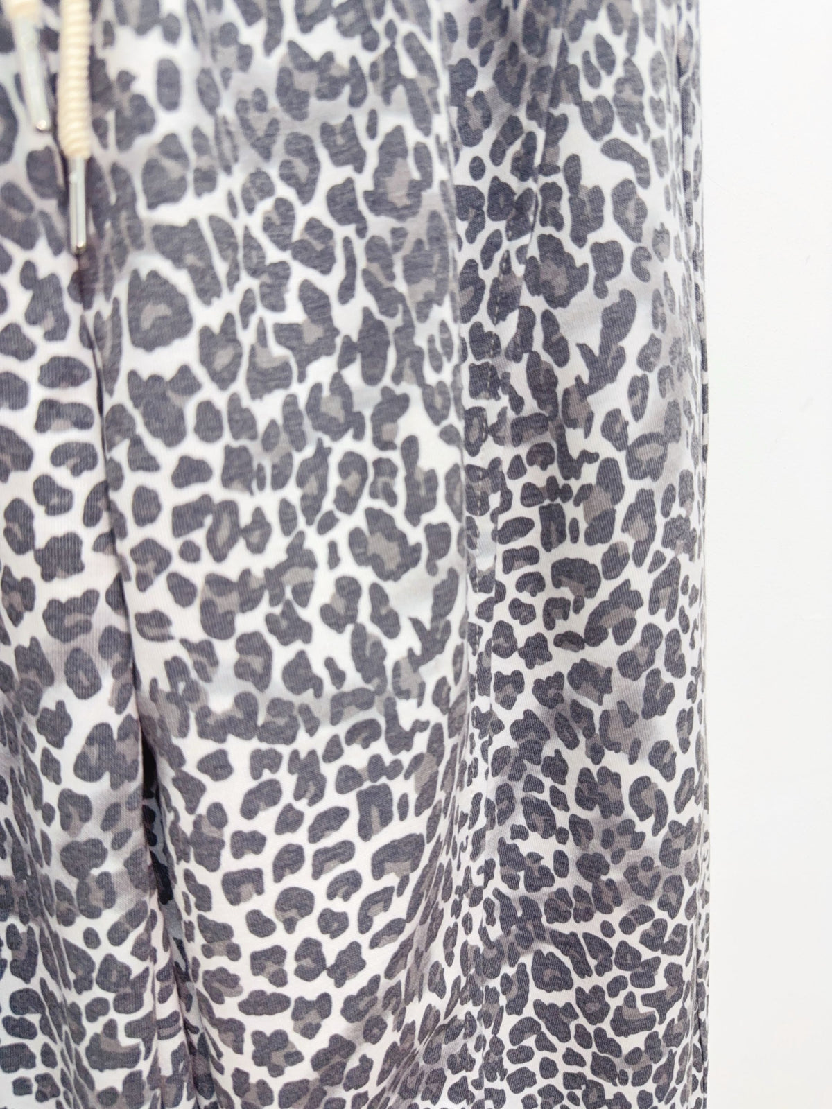Grey Leopard Barrel Joggers