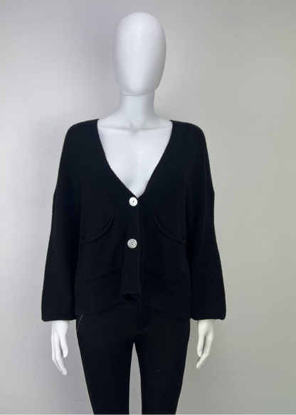 Navy 2 Button Cardigan