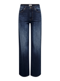 Madison Dark Blue High Waist Wide Leg Jeans