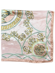 Pale Pink Lion Pattern Silk Touch Square Scarf