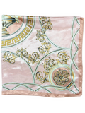 Pale Pink Lion Pattern Silk Touch Square Scarf