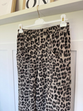 Khaki Leopard Pocket Slim Barrel Cargo Joggers