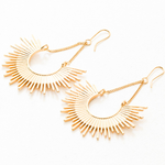 Gold Soleil Half Burst Earrings