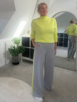 Bright Lime 3/4 sleeve Fluffy Jumper