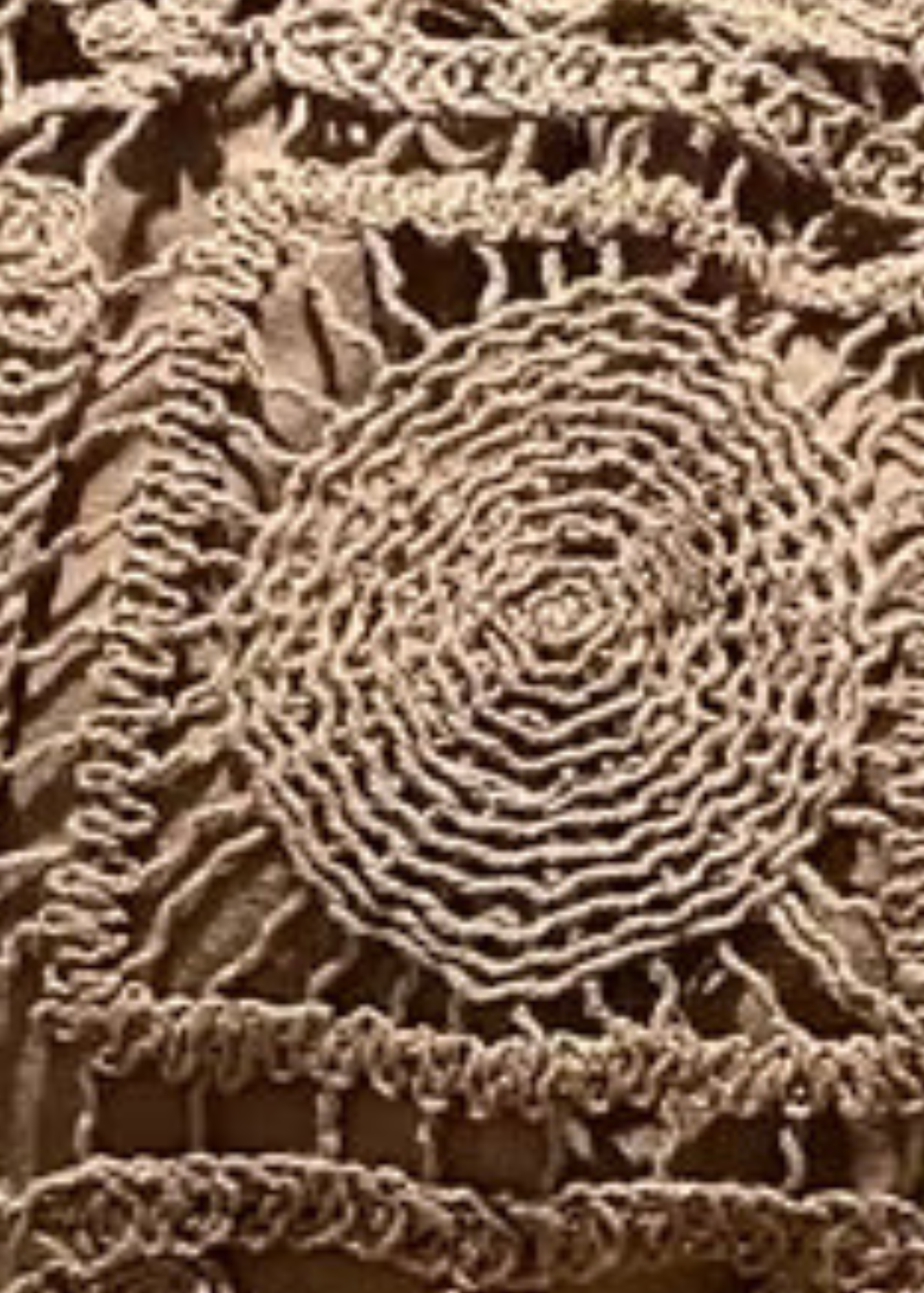 Black Lace Crochet Clutch Bag