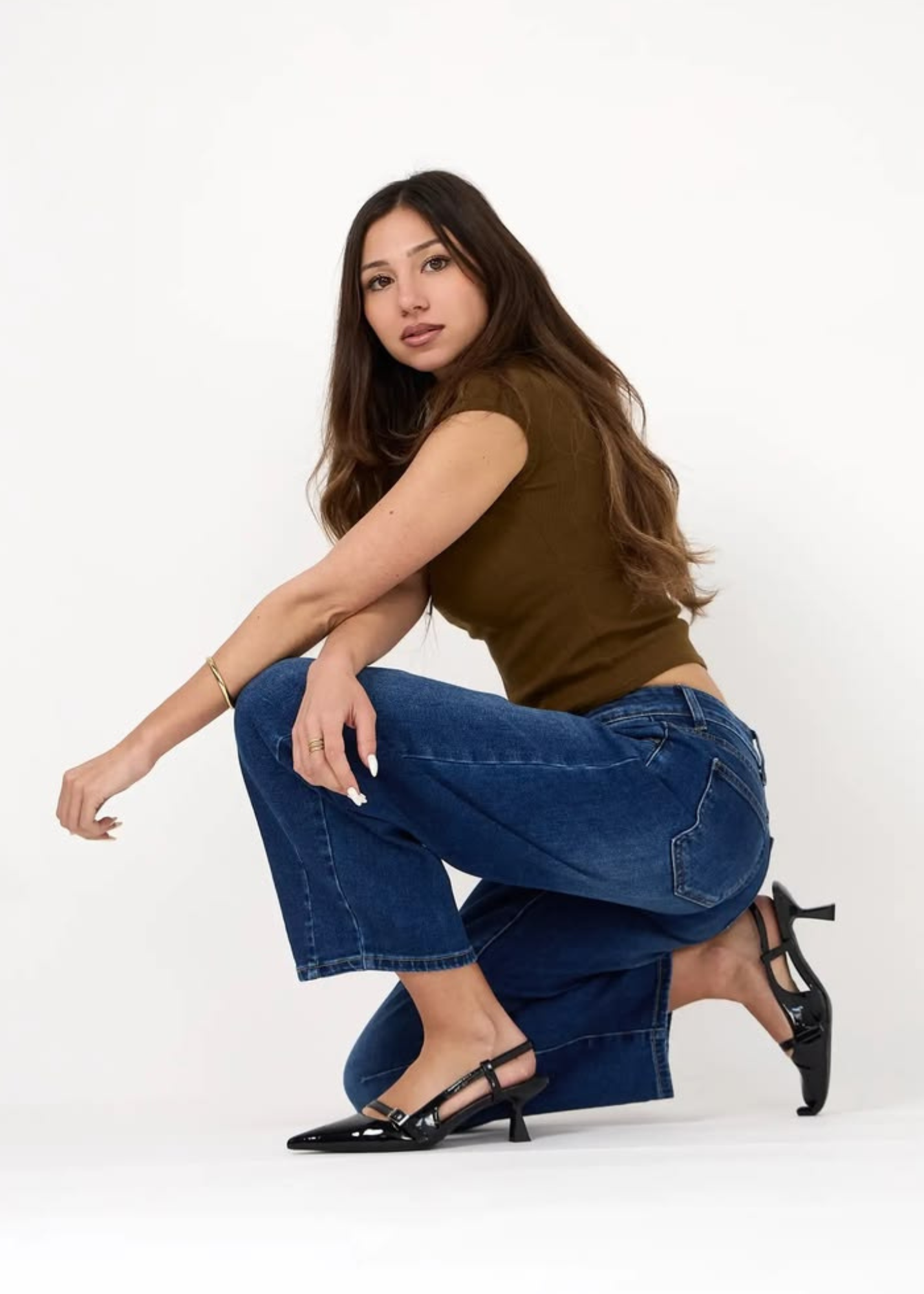 Livia Light Blue Cropped Barrel Jeans