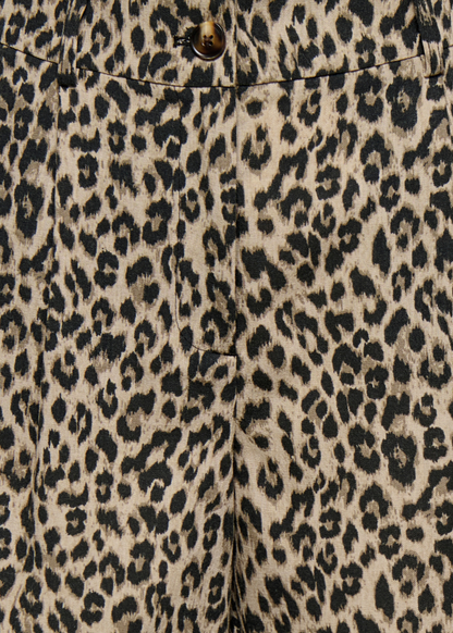 Classic Leopard Tailored Shorts