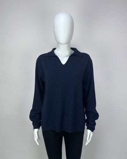 Granata V Neck Polo Knit