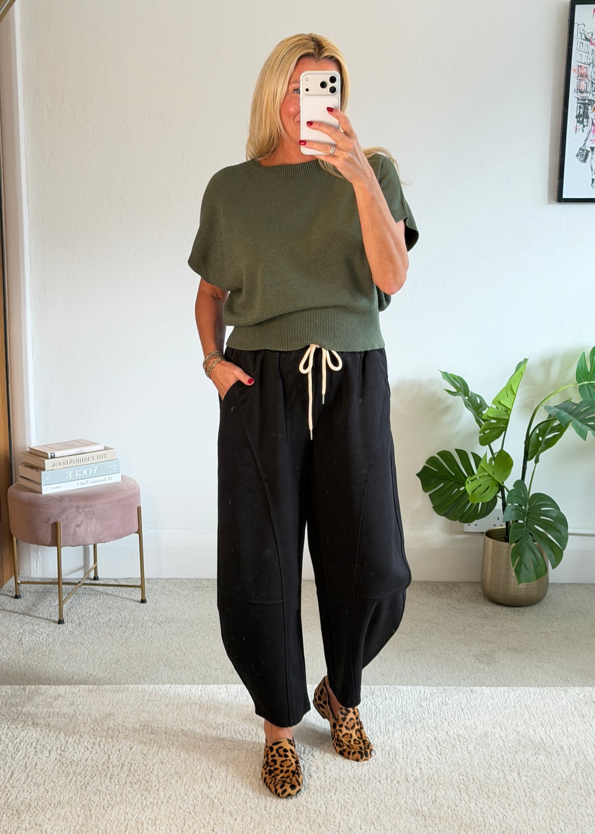 Black Barrel Joggers