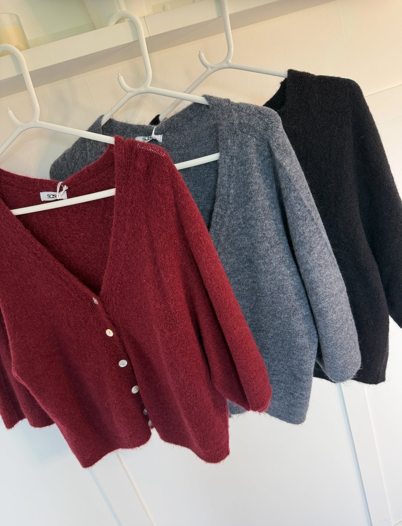 Half Sleeve Alpaca Mix Cardigan | 3 Colours