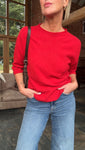 Red Half Sleeve Jumper