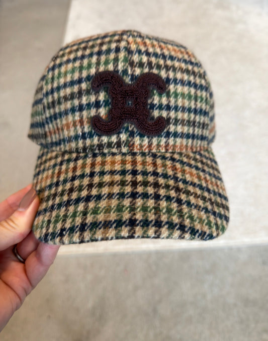 Beige Heritage Check Embroidered Baseball Cap