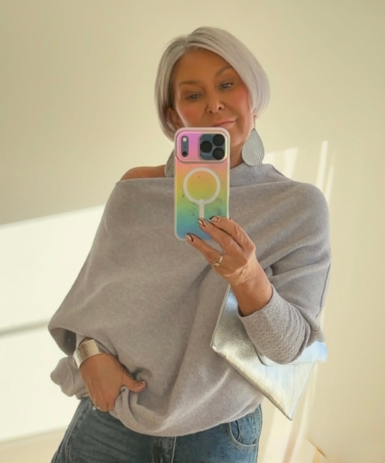 Asymmetric Batwing Jumper | Lots of Colours