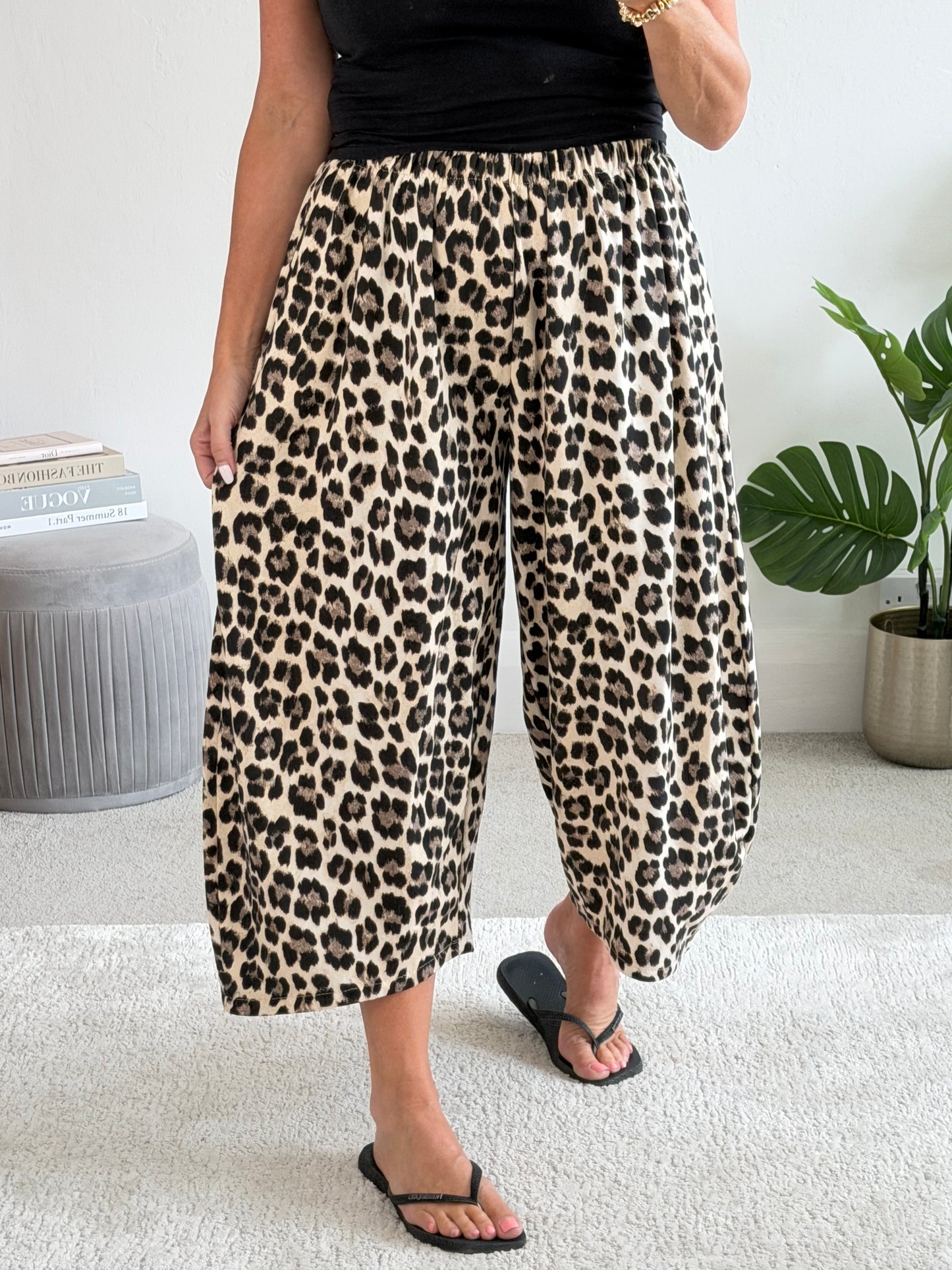 Camouflage Print Cocoon Trousers