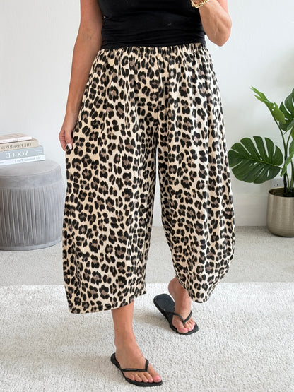 Camouflage Print Cocoon Trousers