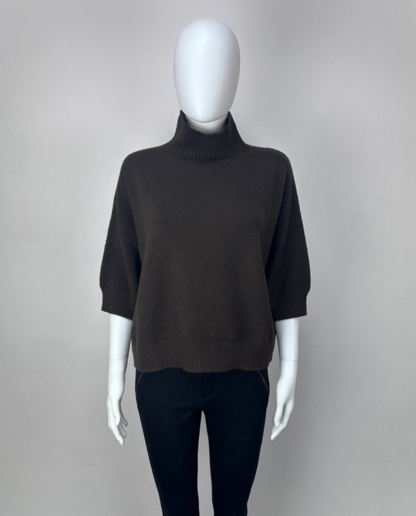 Latte Turtleneck 3/4 Sleeve Jumper