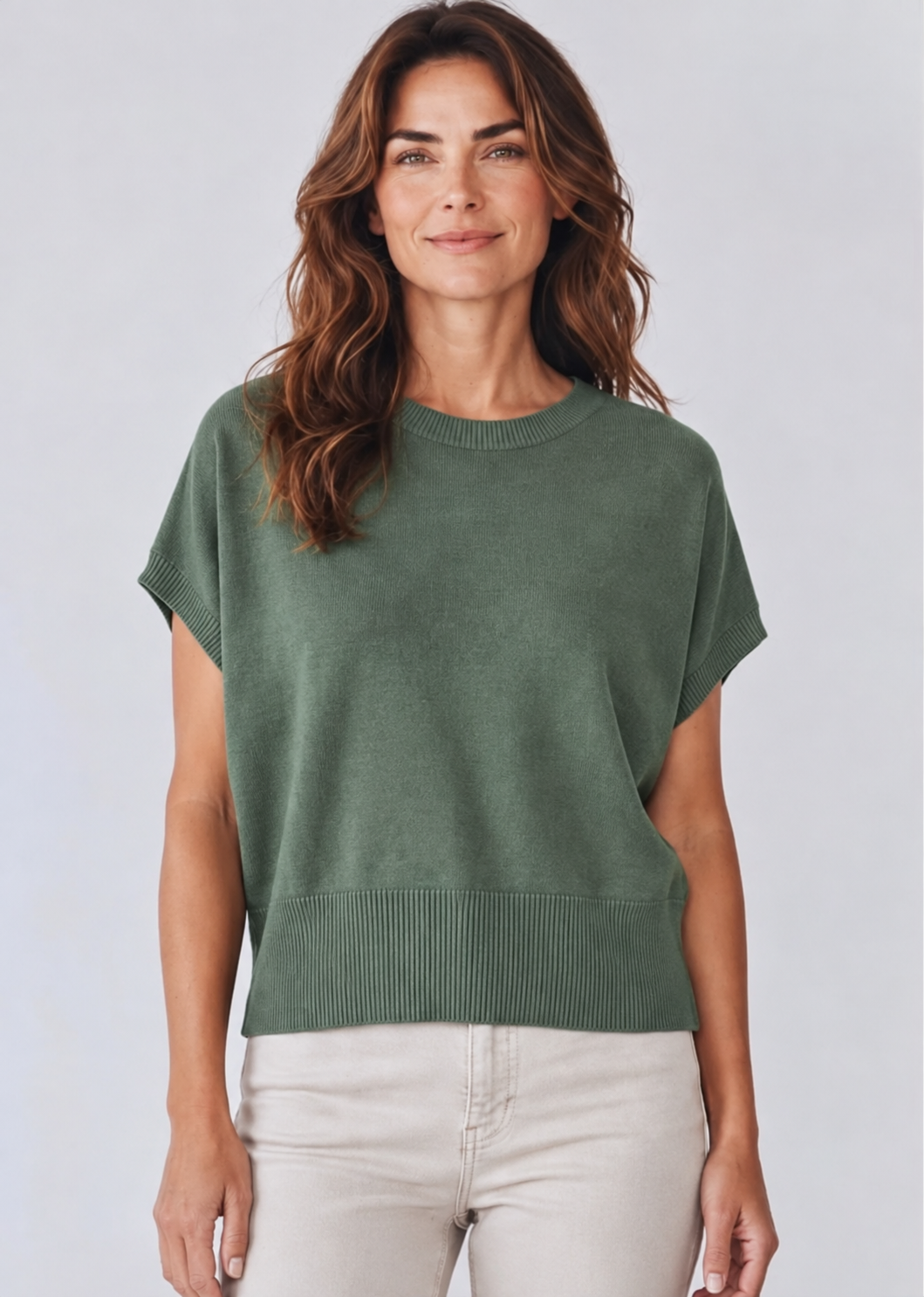 Cobalt S/Sleeve Batwing Jumper
