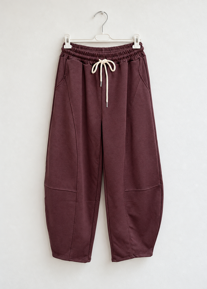 Small Leopard Print Barrel Joggers