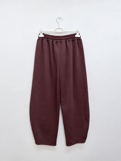 Small Leopard Print Barrel Joggers