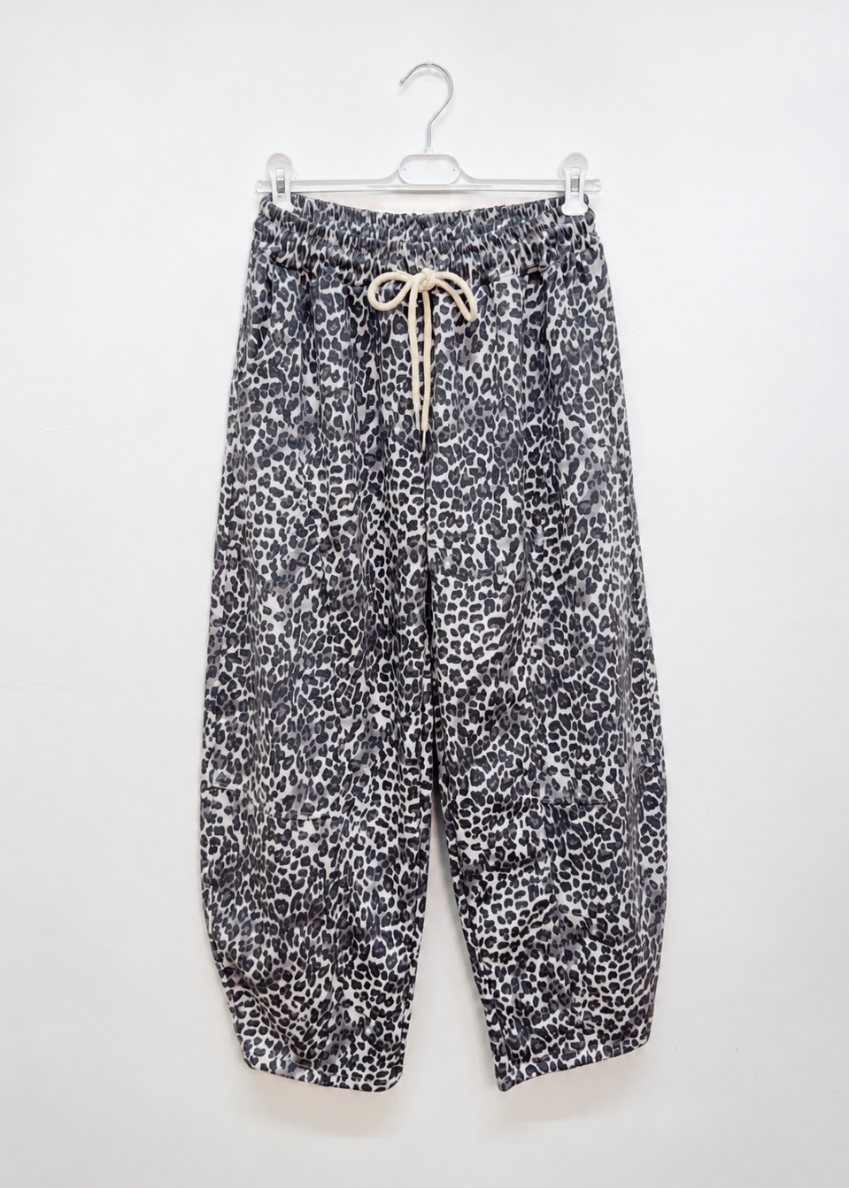 Small Leopard Print Barrel Joggers