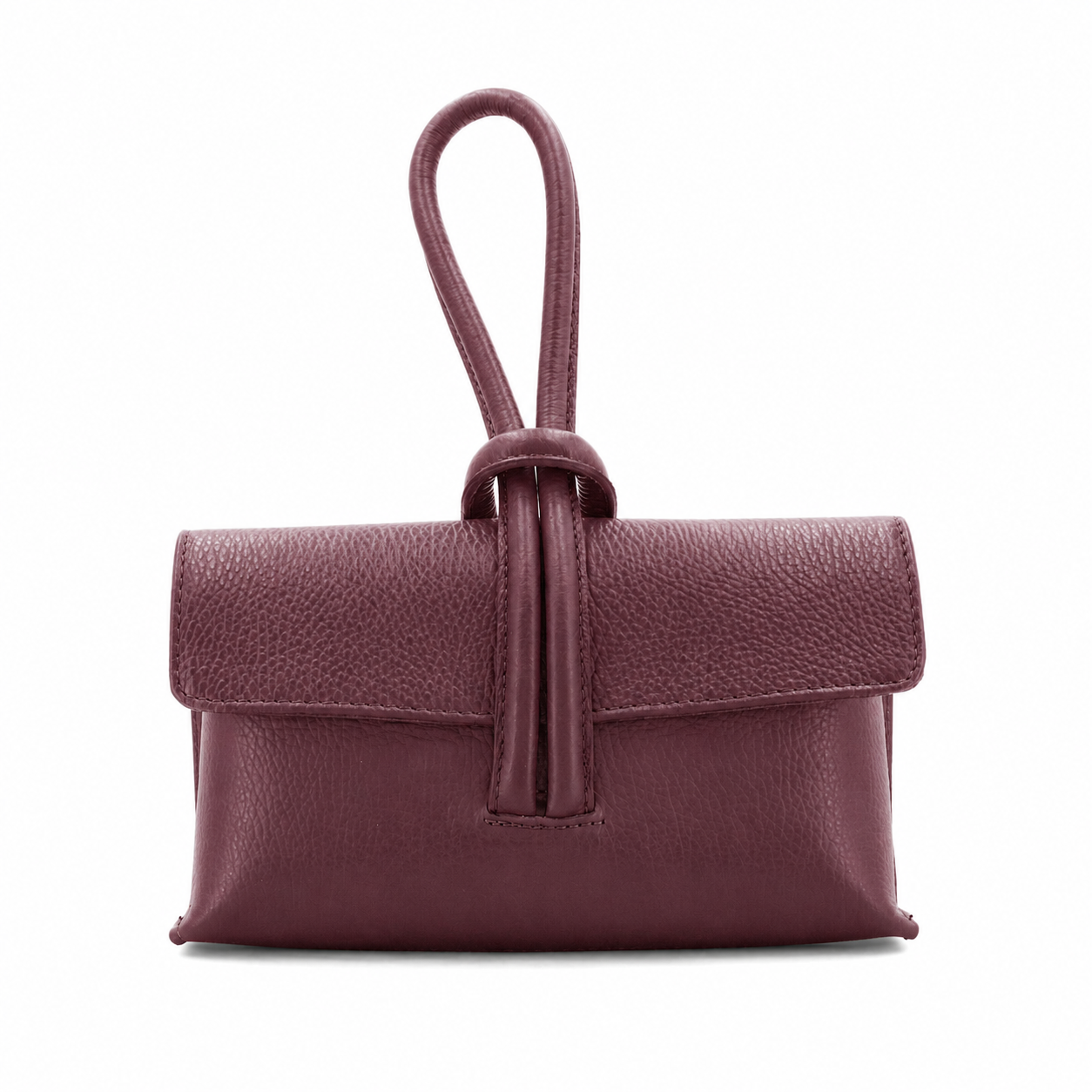 Burgundy Loop Clutch/Cross Body Bag
