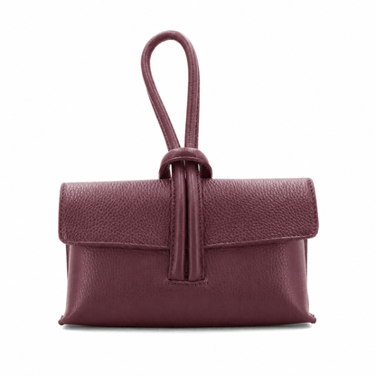 Burgundy Loop Clutch/Cross Body Bag