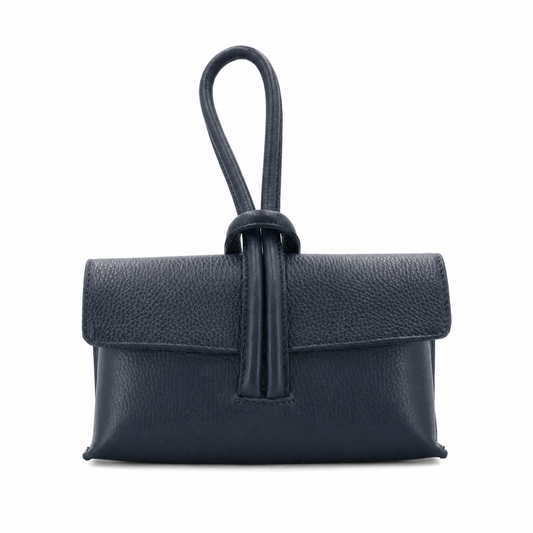 Navy Blue Loop Clutch/Cross Body Bag