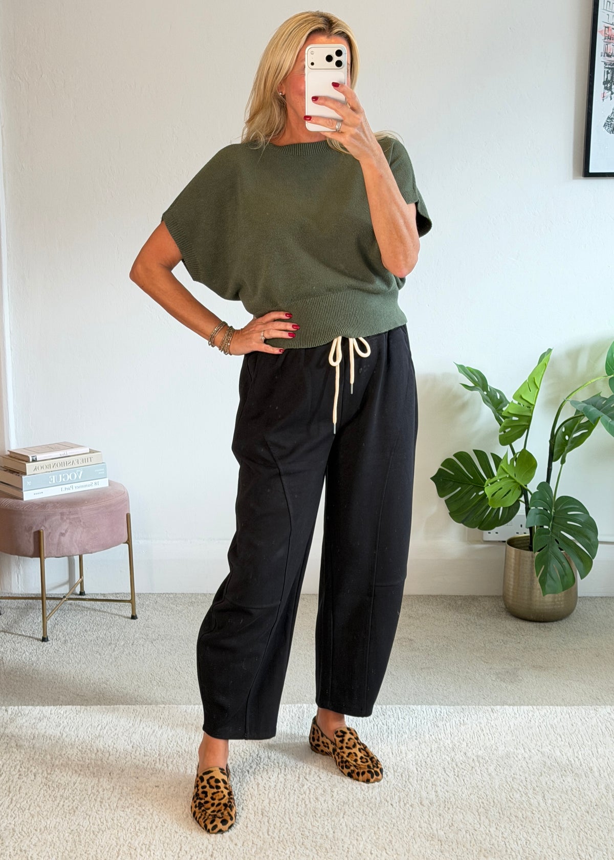 Black Barrel Joggers