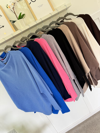 Asymmetric Batwing Jumper | Lots of Colours