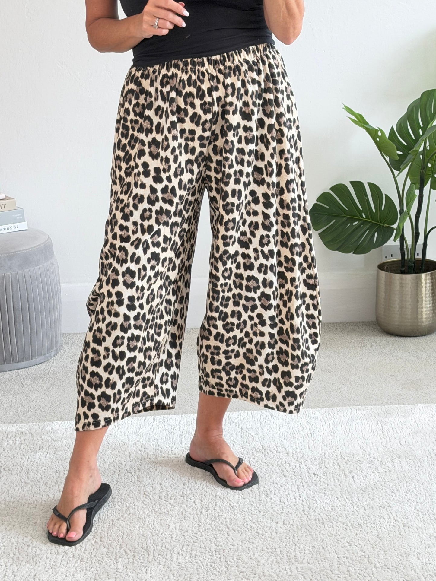 Camouflage Print Cocoon Trousers