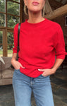 Red Half Sleeve Jumper