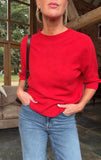 Red Half Sleeve Jumper