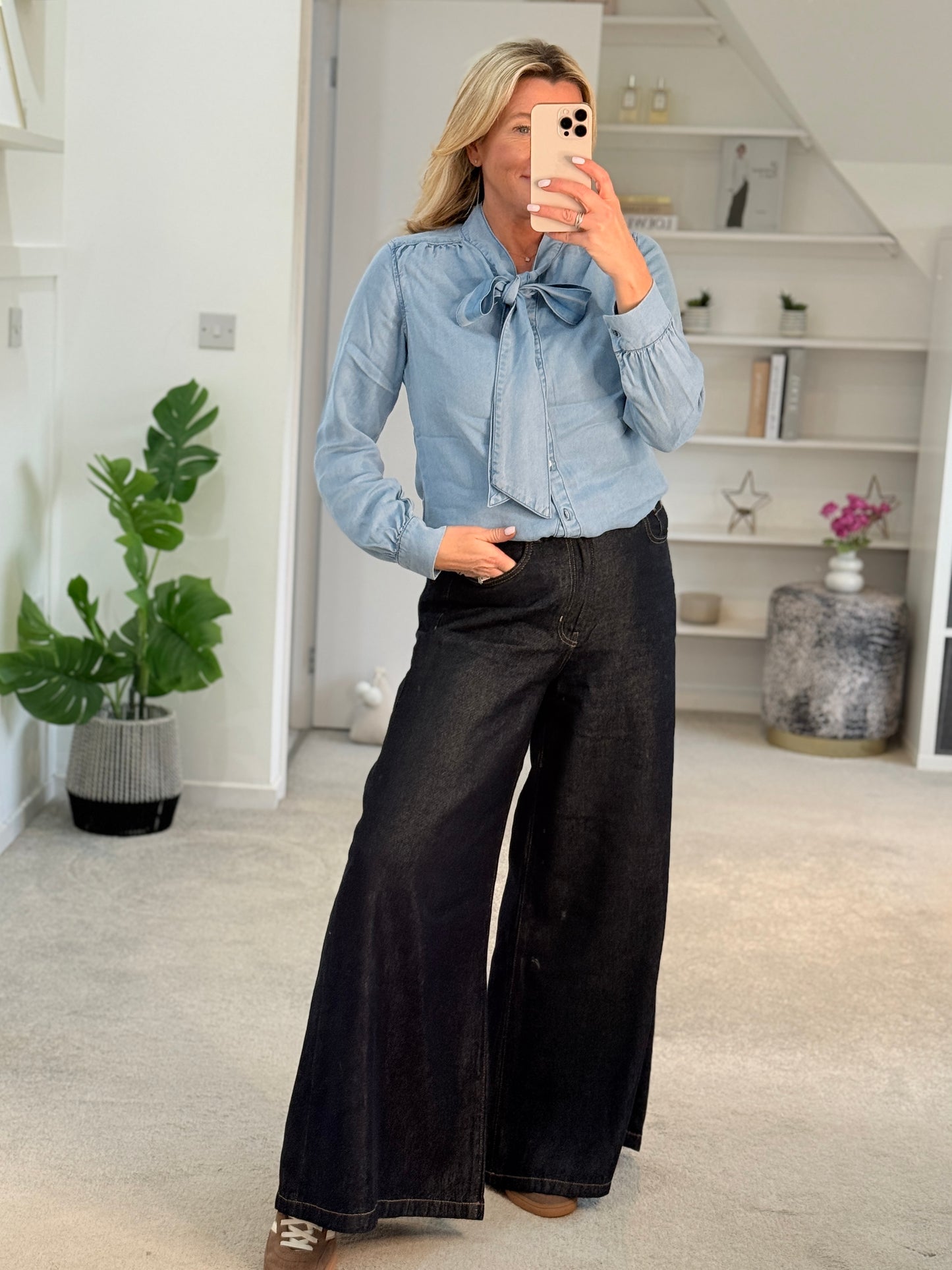 Light Blue Charleen Tencel Blouse