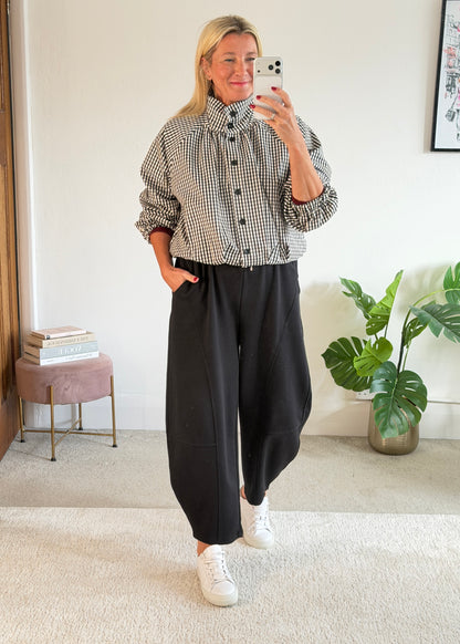 Black Barrel Joggers
