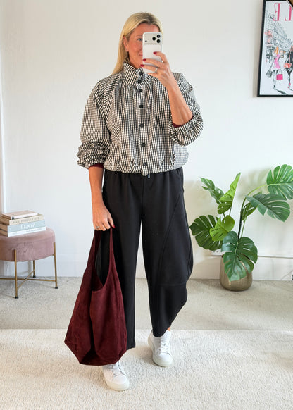 Black Barrel Joggers