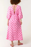 Hearts Striped Cheesecloth Dress