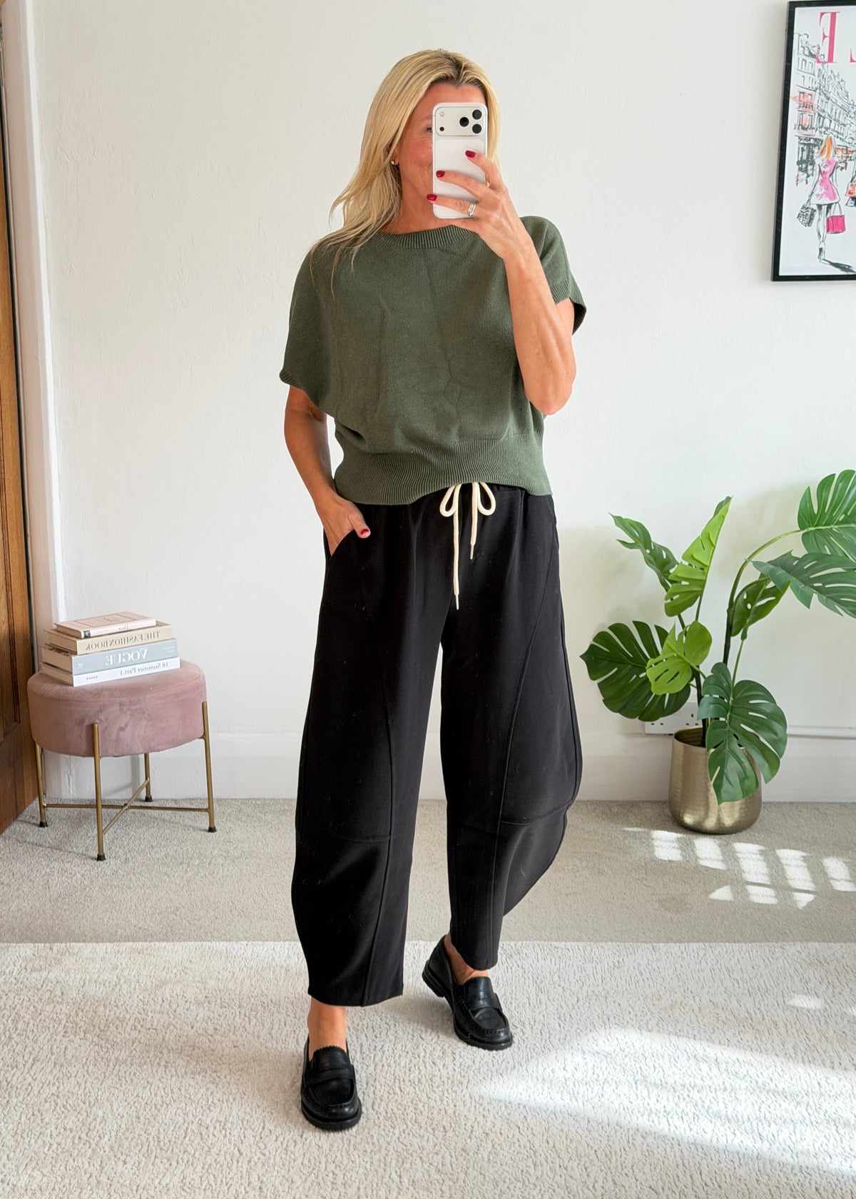 Black Barrel Joggers