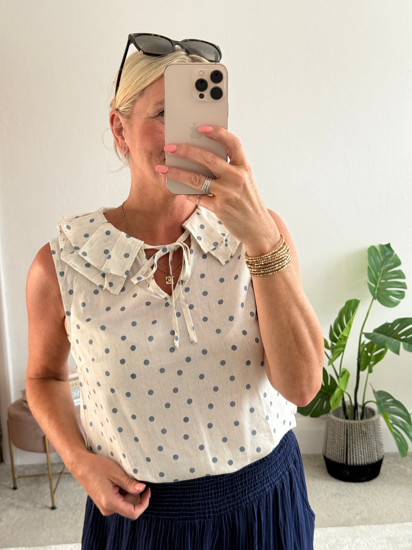 Navy Stripe Palazzo Culottes