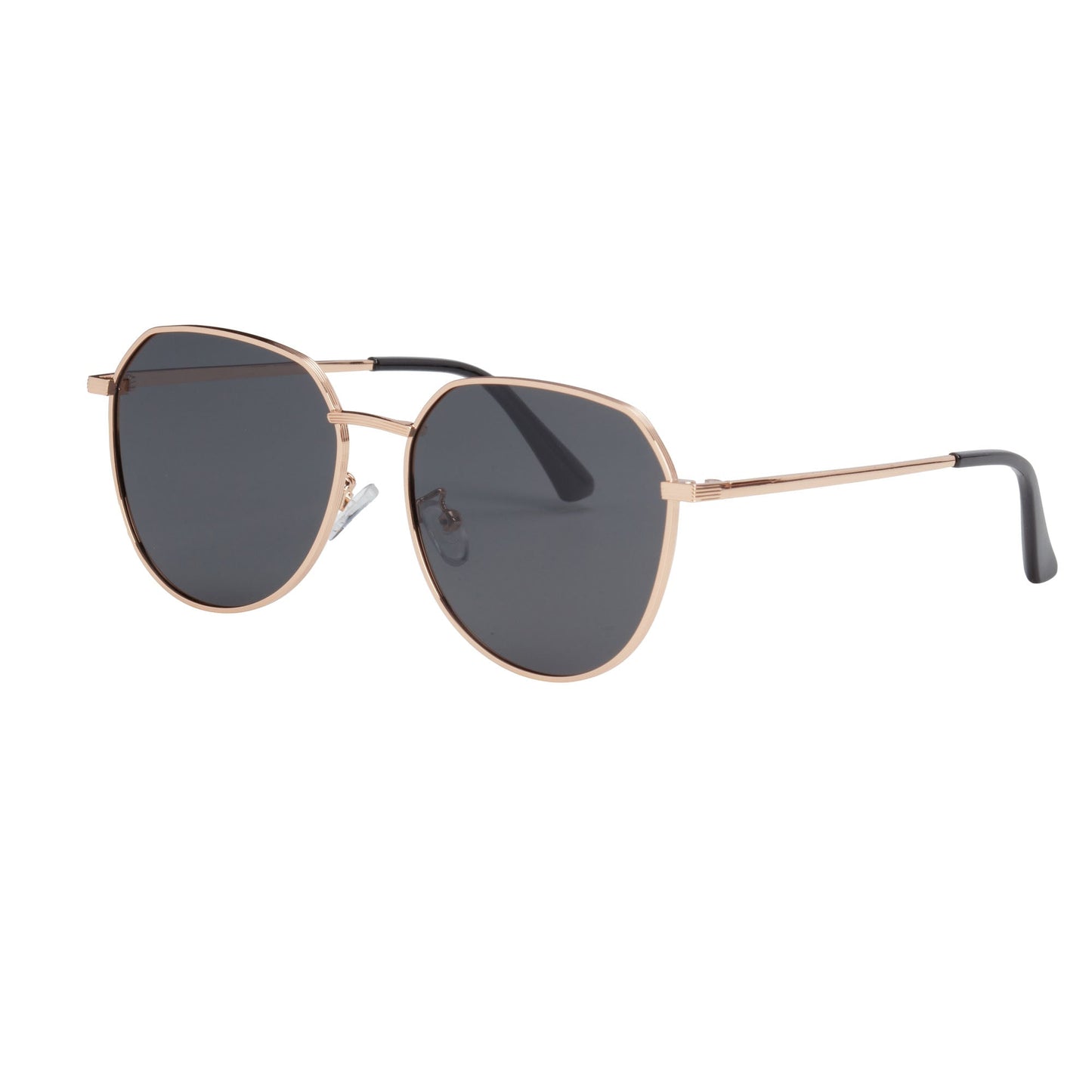 SORRENTO Brown/Gold Hex Sunglasses