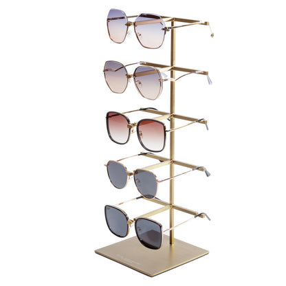 SORRENTO Brown/Gold Hex Sunglasses