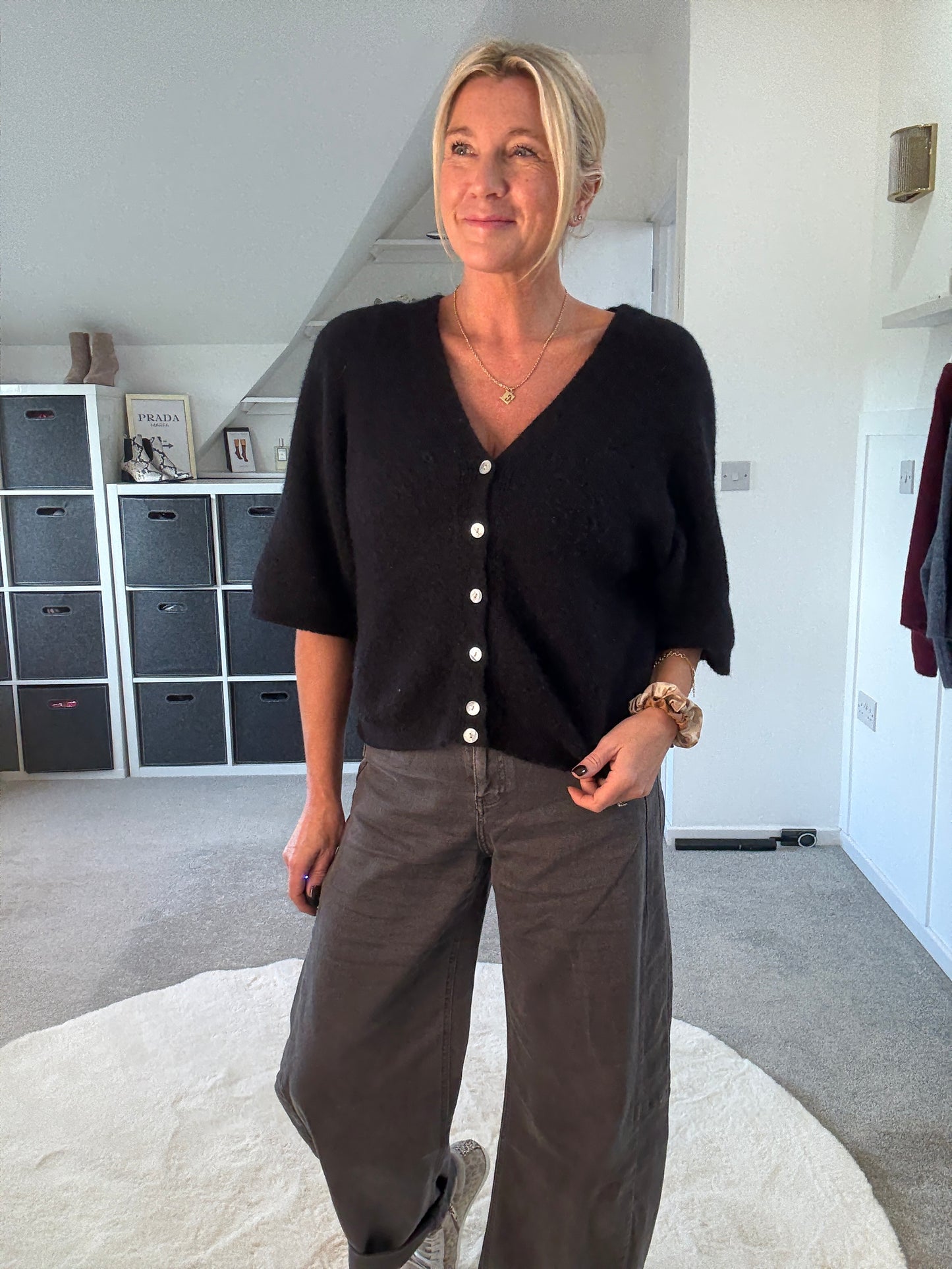 Half Sleeve Alpaca Mix Cardigan | 3 Colours