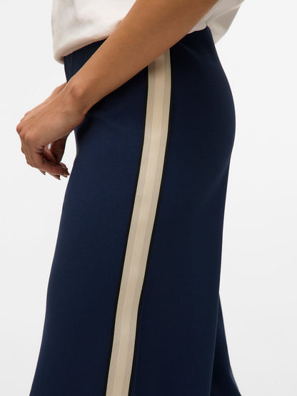 Berlin Navy Panel Wide Leg Trousers