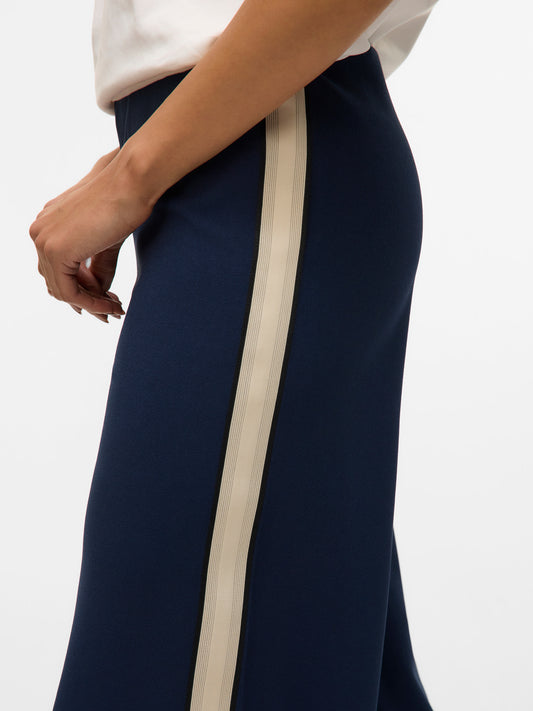 Berlin Navy Panel Wide Leg Trousers