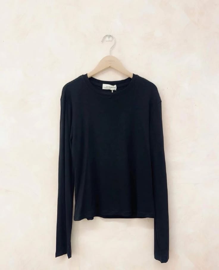 Chocolate Cotton L/Sleeve T-Shirt