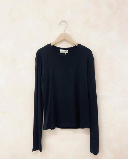 Chocolate Cotton L/Sleeve T-Shirt