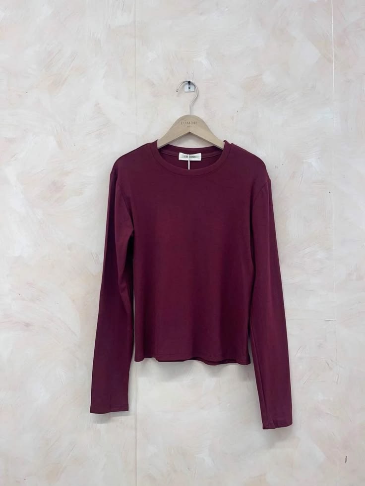 Chocolate Cotton L/Sleeve T-Shirt