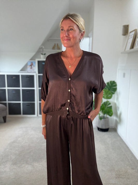 Giletta Chocolate Cardi/Jacket