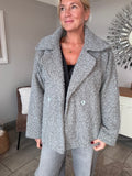 Grey Textured Jacket