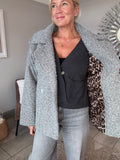 Grey Textured Jacket