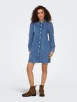 Alma Blue Denim Shirt Dress